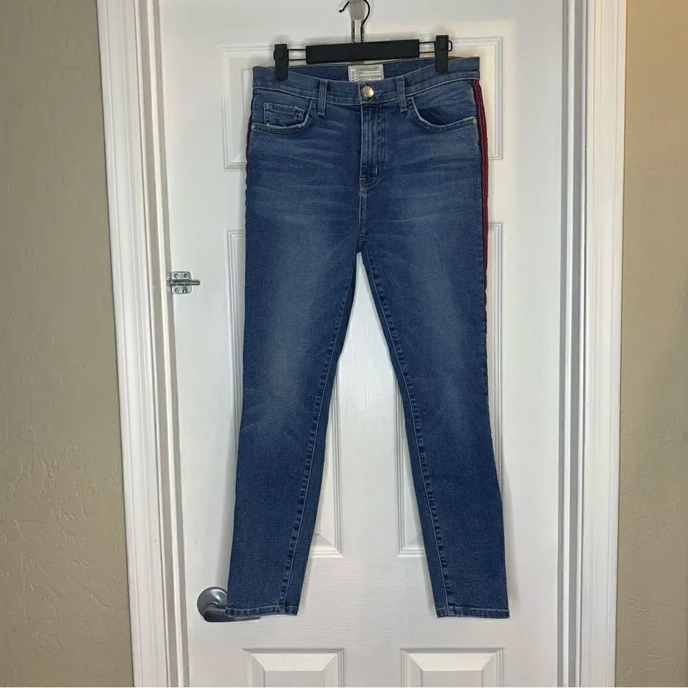 Current/Elliott The Highwaist Stiletto Powell w/Applied Stripe Size 28